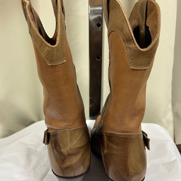 DINGO WESTERN STYLE BROWN LEATHER BOOTS WITH BUCKLE SZ 7 - Picture 12 of 13